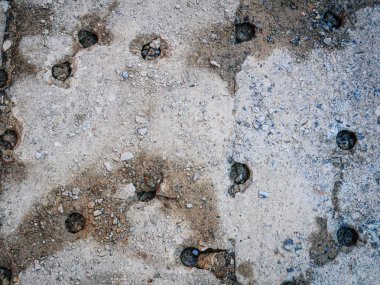 İnşaat alanı görüntü arkaplan kavramında çimento yüzeyi.