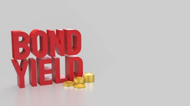 İş Konsepti 3D Hazırlama için Bond Verimi ve grafiği.