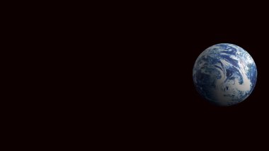 Eğitim veya bilim konsepti 3D Hazırlama için Siyah Arkaplan Dünyası.