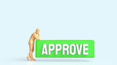 Beyaz arkaplan 3d Hazırlamada Yeşil Onay.