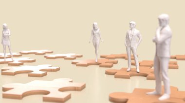 Yapboz işi, bir şirketin farklı parçalarını ya da stratejisini temsil eder. Yapboz parçaları gibi bir araya gelerek tam bir tablo oluşturur..