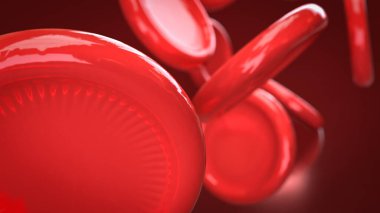 Bilim veya Sağlık İçin Hücre Kanı Konsepti 3D Hazırlama.