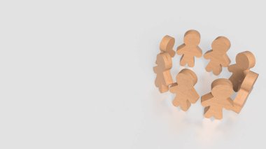 Ahşap İnsan Takım Konsepti 3D Hazırlama