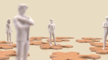 Yapboz işi, bir şirketin farklı parçalarını ya da stratejisini temsil eder. Yapboz parçaları gibi bir araya gelerek tam bir tablo oluşturur..