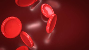 Bilim veya Sağlık İçin Hücre Kanı Konsepti 3D Hazırlama.