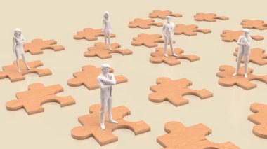 Yapboz işi, bir şirketin farklı parçalarını ya da stratejisini temsil eder. Yapboz parçaları gibi bir araya gelerek tam bir tablo oluşturur..