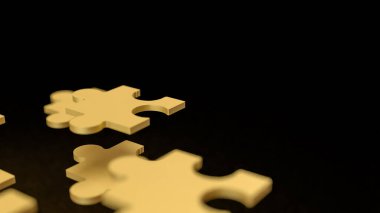 Yapboz işi, bir şirketin farklı parçalarını ya da stratejisini temsil eder. Yapboz parçaları gibi bir araya gelerek tam bir tablo oluşturur..