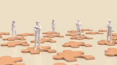 Yapboz işi, bir şirketin farklı parçalarını ya da stratejisini temsil eder. Yapboz parçaları gibi bir araya gelerek tam bir tablo oluşturur..