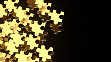 Yapboz işi, bir şirketin farklı parçalarını ya da stratejisini temsil eder. Yapboz parçaları gibi bir araya gelerek tam bir tablo oluşturur..