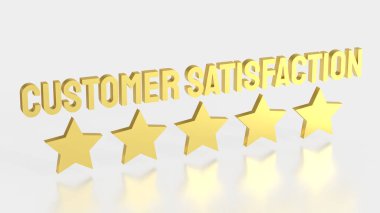 Müşteri Memnuniyeti ve İş Konsepti 3D Hazırlama dalında beş yıldız.