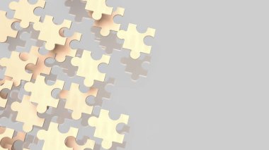 Yapboz işi, bir şirketin farklı parçalarını ya da stratejisini temsil eder. Yapboz parçaları gibi bir araya gelerek tam bir tablo oluşturur..