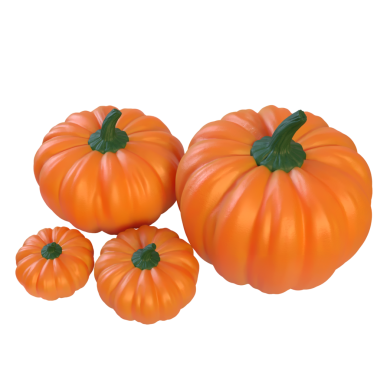 Yiyecek için Balkabağı ya da Tatil Konsepti 3D Hazırlama.