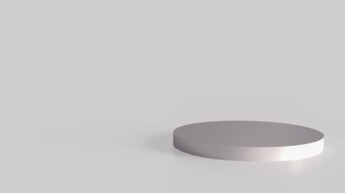 Reklamcılık için beyaz podyum veya 3d sunum konsepti.