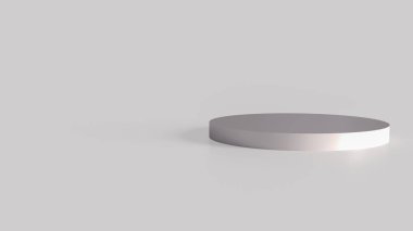 Reklamcılık için beyaz podyum veya 3d sunum konsepti.