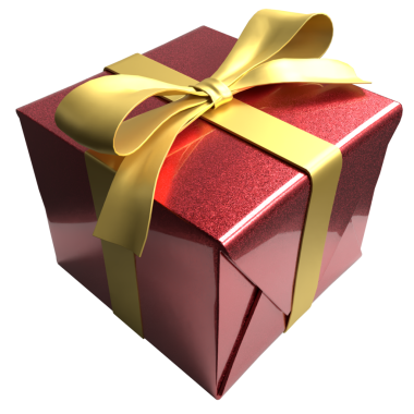 Kutlama için hediye kutusu png resmi veya Tatil konsepti 3d Hazırlama.