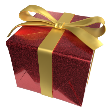 Kutlama için hediye kutusu png resmi veya Tatil konsepti 3d Hazırlama.