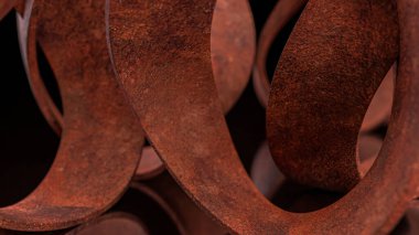 Doku konsepti için Rusty Soyut Arkaplan 3B oluşturma.