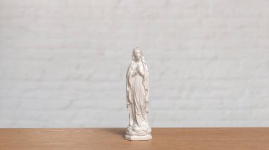 Din için Bakire Meryem ya da Tatil Konsepti 3D Hazırlama.