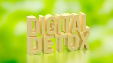 Teknoloji konsepti 3d oluşturma için Boken Arkaplanı Dijital Detox.