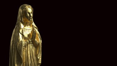 Din için Bakire Meryem ya da Tatil Konsepti 3D Hazırlama.