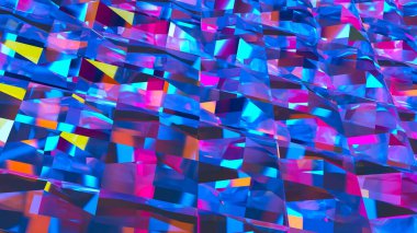 Soyut Arkaplan 3d Hazırlama için çoklu renk.