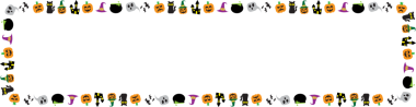 Halloween Boarder Line  for celebration or Holiday concept.