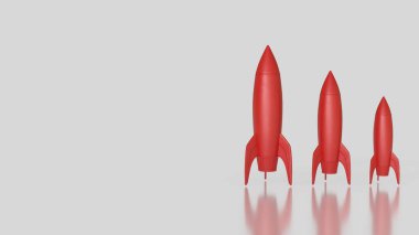 Rocket for Business concept 3d Rendering.