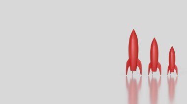 Rocket for Business concept 3d Rendering.