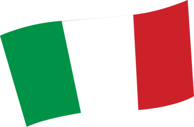 İtalya 'nın ulusal bayrağı. Şeffaf arkaplan ile png illüstrasyonu 