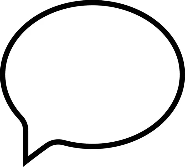 Ana hatlı sohbet baloncuğu simgesi. Şeffaf arkaplan ile vektör illüstrasyonu.