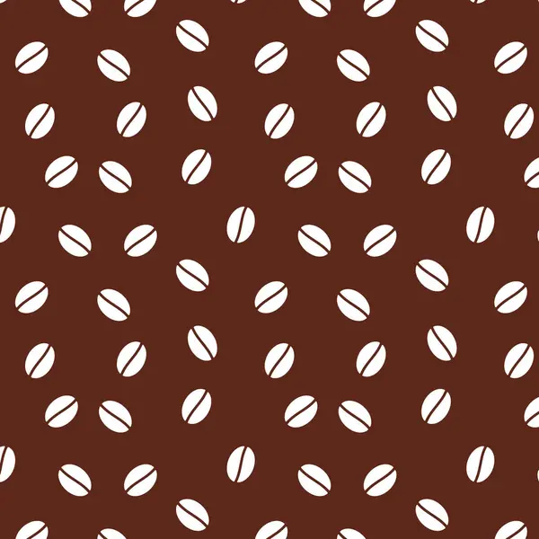 Kahve çekirdekleri pürüzsüz. Kolayca değiştirilebilir renkler. Vektör deseni.