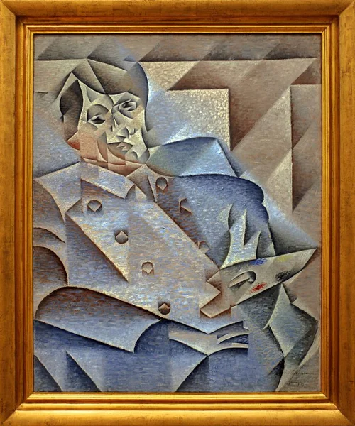Juan Gris Retrato Pablo Picasso 1912 Enmarcado — Foto de Stock