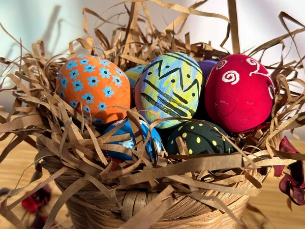 Easter Eggs Fun Family Celebration — Stock Photo, Image
