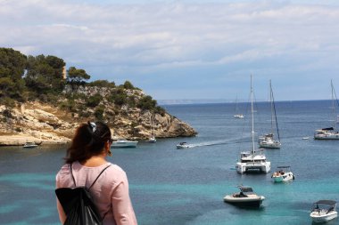 Akdeniz Mallorca İspanya 'sında yaz mevsimi