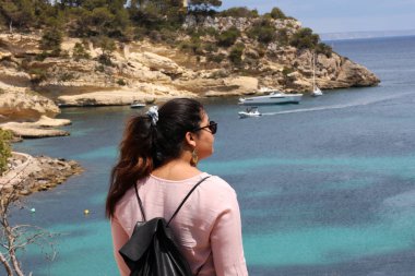 Akdeniz Mallorca İspanya 'sında yaz mevsimi