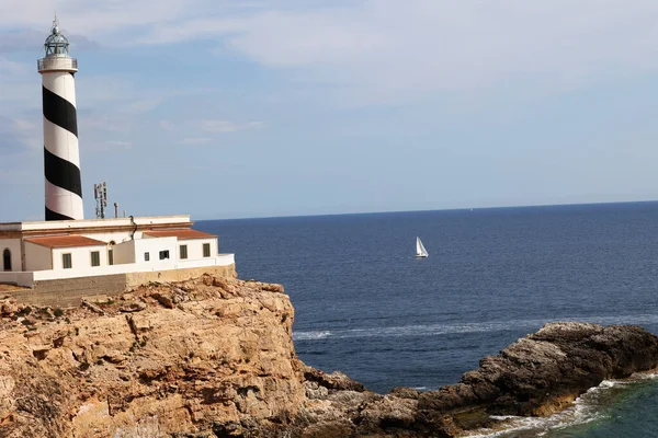 Palma de Mallorca İspanya 'da güneşli bir günde Akdeniz manzarası