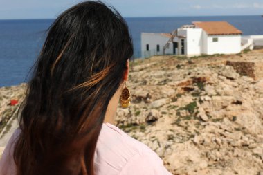 Palma de Mallorca İspanya 'da güneşli bir günde Akdeniz manzarası