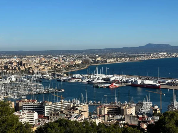 Dia Ensolarado Palma Mallorca Espanha Com Céu Azul Verão — Fotografia de Stock