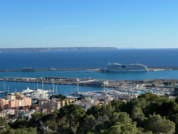 Zonnige Dag Palma Mallorca Spanje Met Een Blauwe Lucht Zomer — Stockfoto