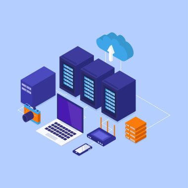 Bilgisayar sunucu satırı simgesi. 