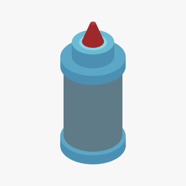 gaz sıvı silindir simgesi beyaz arkaplanda