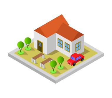 Beyaz arkaplanda ev modern simgesi    