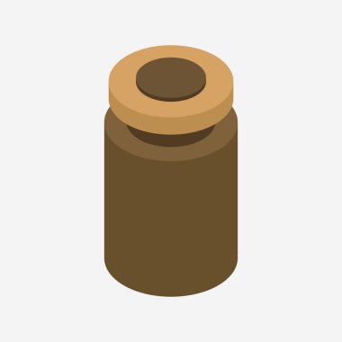 çikolata ezmesi kavanozu düz renk simgesi