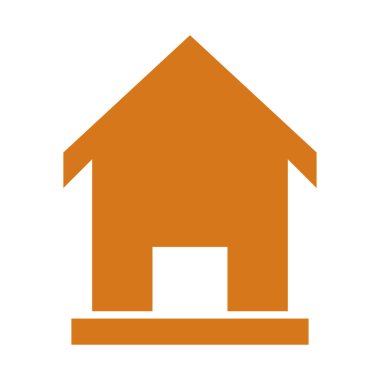 Beyaz arkaplanda ev modern simgesi    