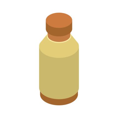 Beyaz arkaplanda hindistan cevizi suyu ikonu