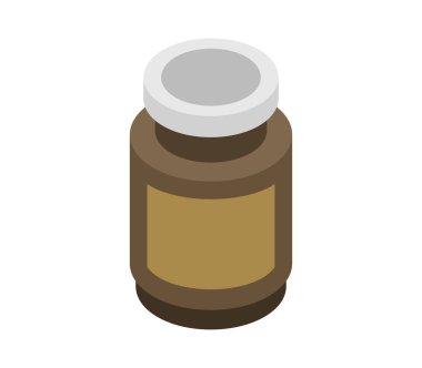 Kavanoz ikonu vektör illüstrasyonu