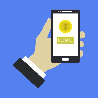 Simge vektör illüstrasyonunu bağışla