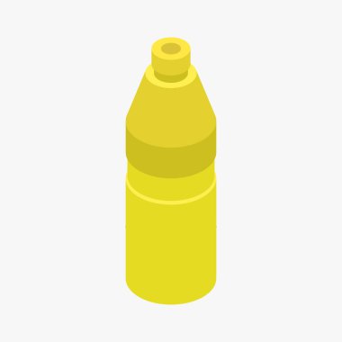 Bir şişenin vektör düz simgesi tasarımı