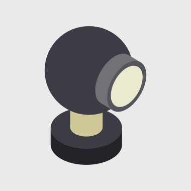 Beyaz arka plan üzerinde izole web kamera simgesi