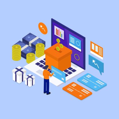 iş konsepti vektör illüstrasyon arka planı 